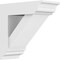 Ekena Millwork Standard Traditional Architectural Grade PVC Bracket with Traditional Ends, 5"W x 12"D x 12"H BKTP05X12X12TRA01 - alternate 1